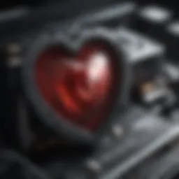 Close-up of a high-performance graphics card