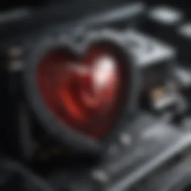 The Heart of Gaming Performance Close-up of a high-performance graphics card