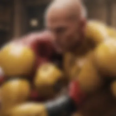 Character Interactions and Themes Illustration of character interactions reflecting One Punch Man themes.