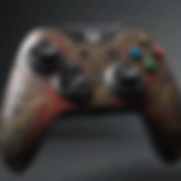 Vibrant Apex Legends Xbox controller skin showcasing intricate designs