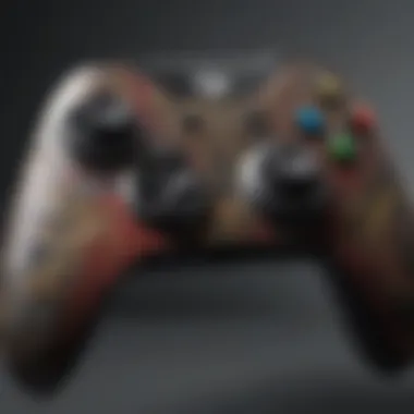 Intricate Designs on Xbox Controller Skin Vibrant Apex Legends Xbox controller skin showcasing intricate designs