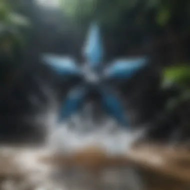 Greninja Unleashing Water Shurikens