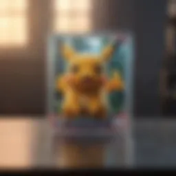 A close-up view of rare Pokémon cards showcasing their unique designs and features.