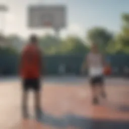 Basketball Court Showdown