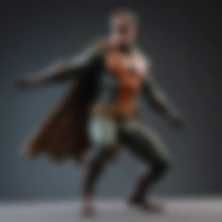 Dynamic pose of Robin action figure capturing the essence of the character