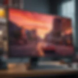 BenQ Zowie monitor showcasing vibrant colors and sleek design
