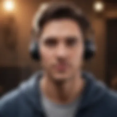 User enjoying gaming with comfortable earbuds