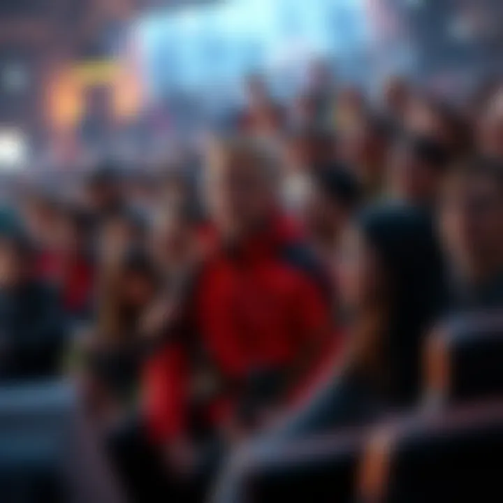 Thriving Community in Online Gaming A vibrant community gathering within a popular MMO