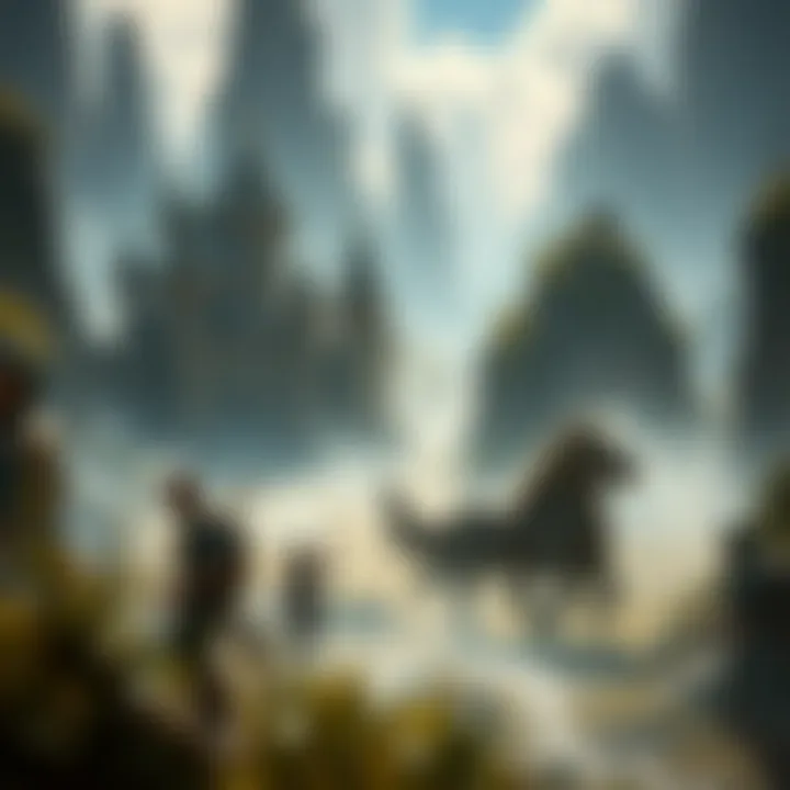 Exploring Vast Game Worlds An expansive game world filled with quests and adventures