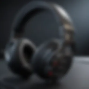 Detailed view of headset controls and customization options