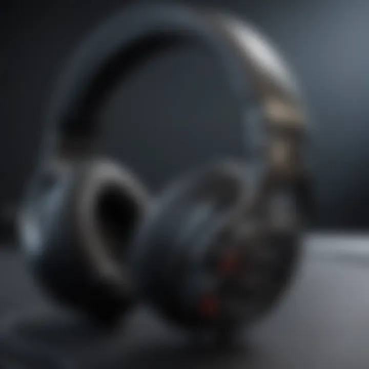 Detailed view of headset controls and customization options