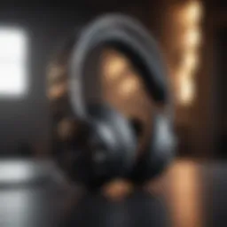 High-end gaming headset showcasing sleek design and advanced features
