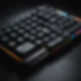 High-performance gaming keyboard with RGB lighting