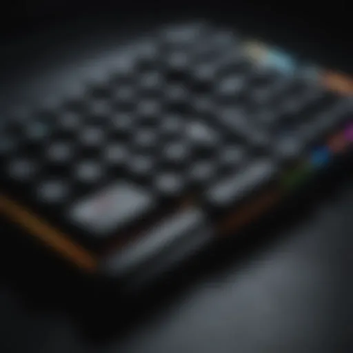 High-performance gaming keyboard with RGB lighting