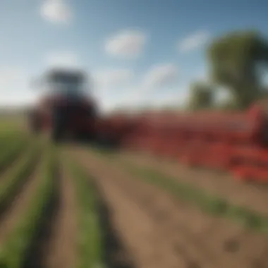 Diverse Crops in Farming Simulator A realistic farming simulator showcasing diverse crops and machinery.
