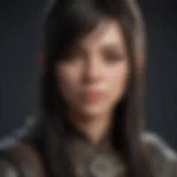 A detailed view of character customization options in Black Desert Online