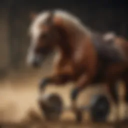 Equestrian elegance - bouncy horse with wheels