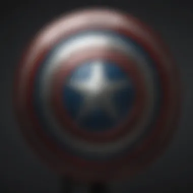 Symbolic Shield of Captain America Captain America's Shield Symbolizing Strength and Protection