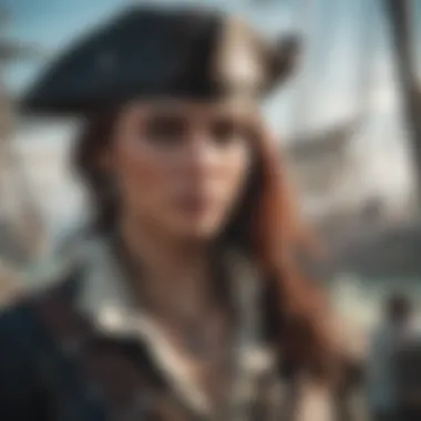 Captivating Pirate Assassin Character in Assassin's Creed Black Flag