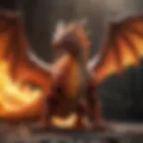 Majestic Flaming Dragon