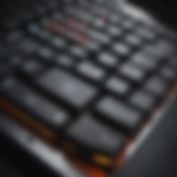 An ergonomic gaming keyboard designed for comfort and performance.