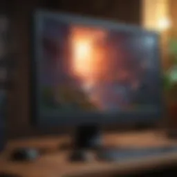 High-resolution monitor showcasing vibrant colors