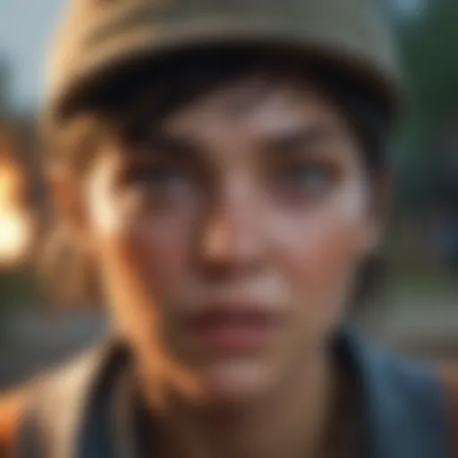 Illustration depicting Clementine's resilience in the face of danger