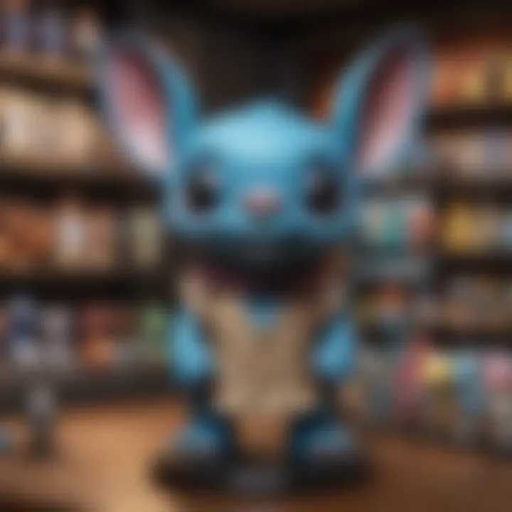 Collector Displaying Rare Stitch Funko Pop Collection