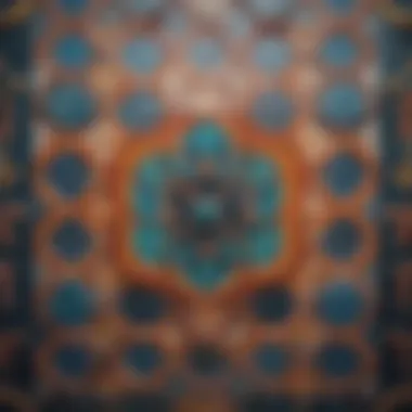Vibrant Symmetry Colorful geometric tile arrangement