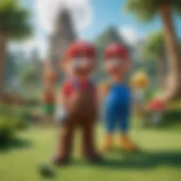 Colorful Mario Golf Super Rush Characters