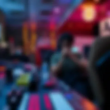 A visual representation of community building through music and gaming