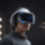 PlayStation VR headset showcasing its design and features