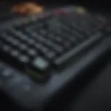 Razer left handed keyboard showcasing ergonomic design