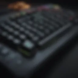 Razer left handed keyboard showcasing ergonomic design