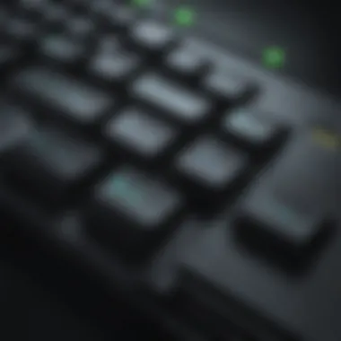 Innovative Key Layout for Enhanced Gameplay Close-up of unique key layout for left handed gamers