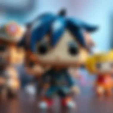 Unique Anime Funko Pop Detail Close-up of a unique Anime Funko Pop figure