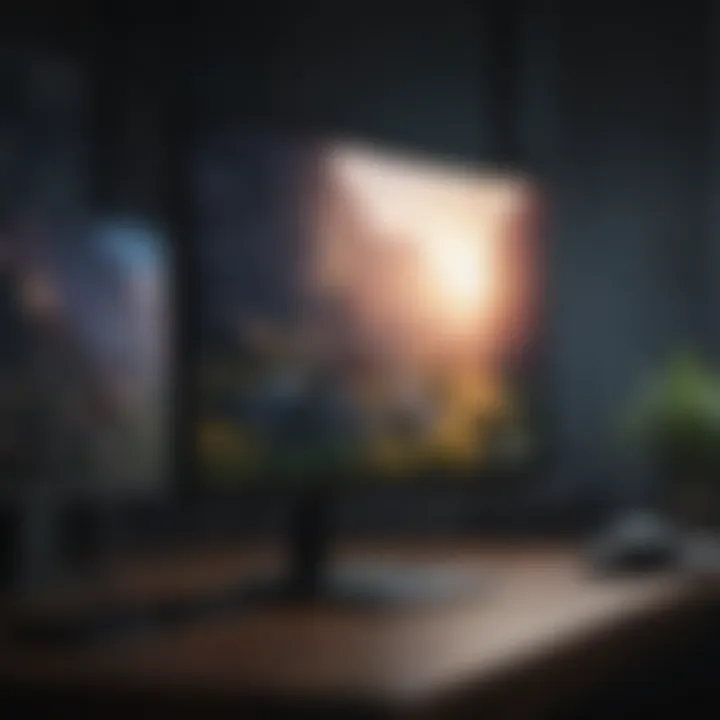 Comparison of different display technologies used in gaming monitors, highlighting OLED and LED.