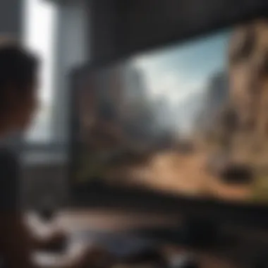 The Impact of Resolution in Gaming An infographic illustrating the importance of resolution in gaming monitors and its impact on performance.