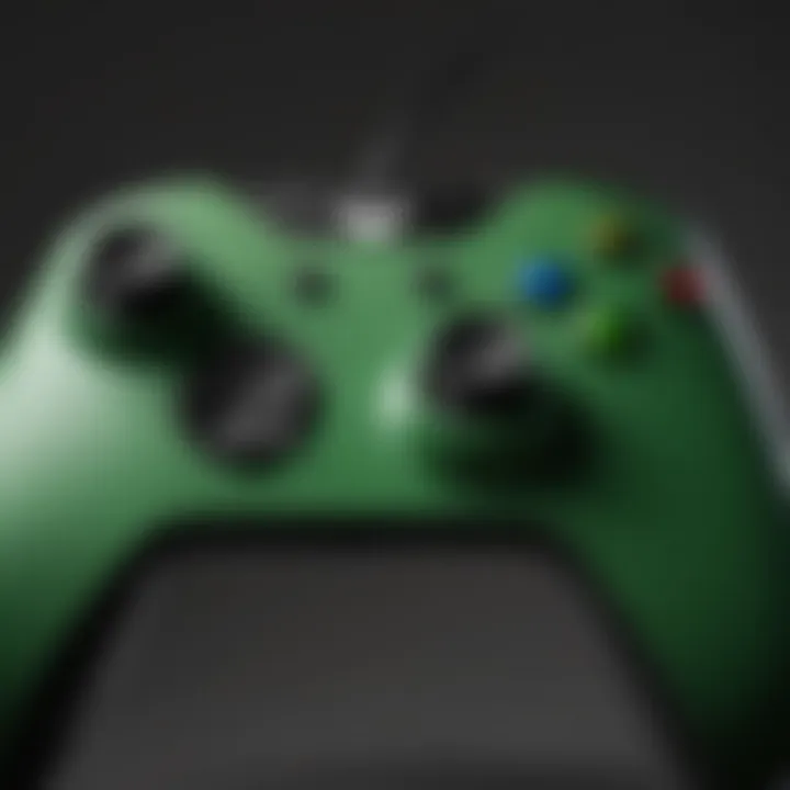 Customization options displayed on wired Xbox controller