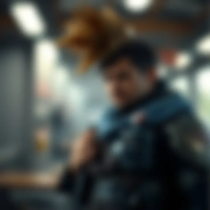 Artistic representation of a character design concept