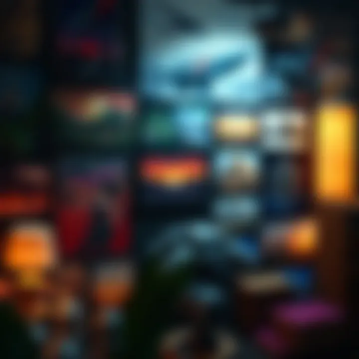 Mood board showcasing various artistic styles and inspirations