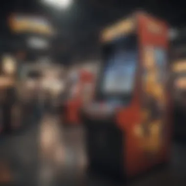 Cutting-edge Pokemon Arcade Machine Displaying Battle Scenes