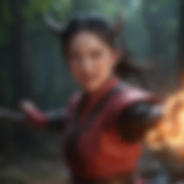Demon Unleashed Nezuko unleashing her demon powers