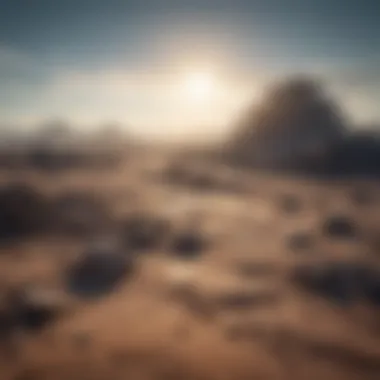 Fragments of Yesterday Desolate wasteland with remnants of civilization