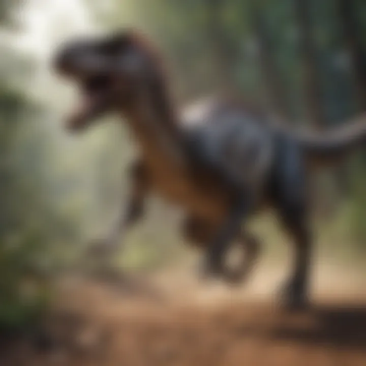 Stunning Velociraptor Chase in Action-Packed Game