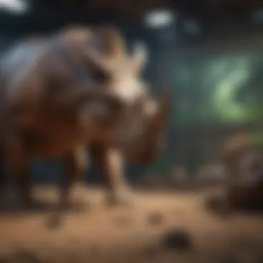 Mesmerizing Triceratops in Educational Gaming Environment