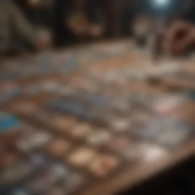 An engaging scene of players selecting cards during a draft