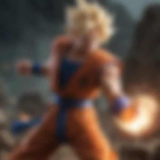 Key characters from Dragon Ball Super in a dynamic battle scene