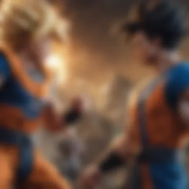 Epic battle between Goku and Vegeta