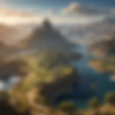 Geographical Overview of Eorzea The intricate map of Eorzea showcasing its diverse regions and landscapes.